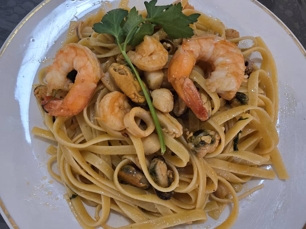 Fettuccine with Seafood