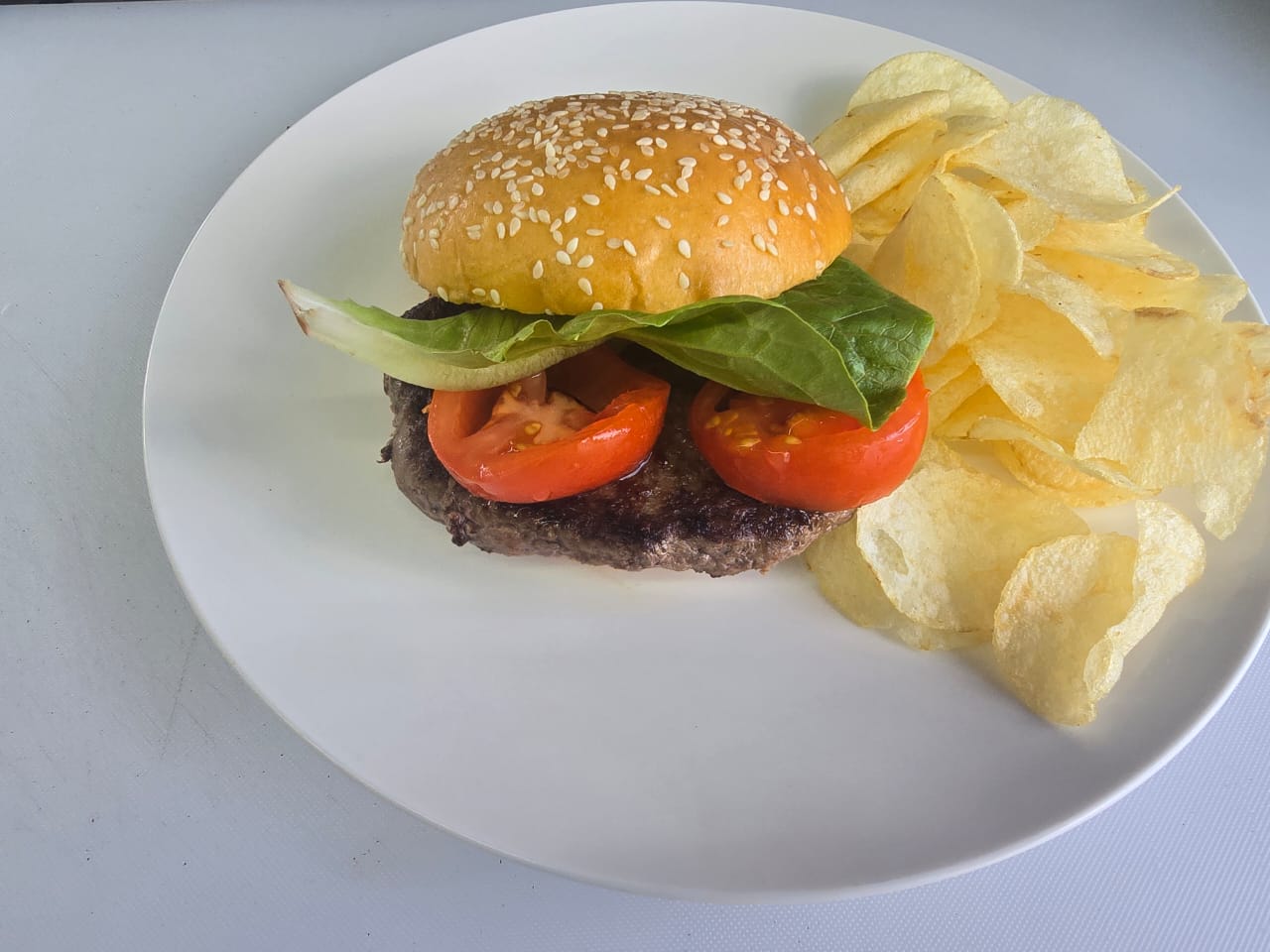 Regular Burger with chips